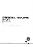 Moderne Litteratur (Hold 1) ES25
